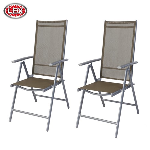 2er set alu klappsessel fach - alu,